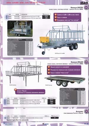 remorque porte container