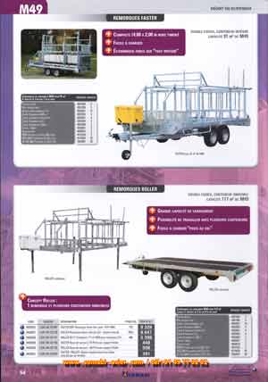 remorque porte container